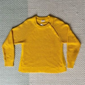 Filippa K sunflower yellow split hem sweater